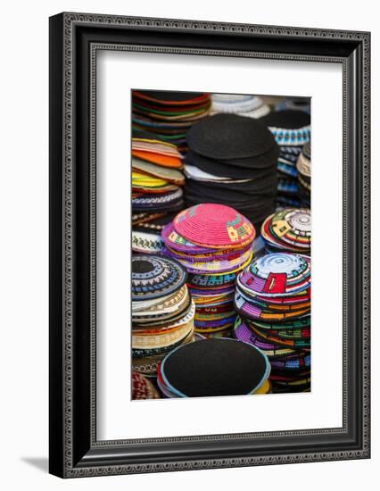 Colourful Kipas, Jerusalem, Israel, Middle East-Yadid Levy-Framed Photographic Print