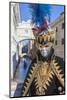 Colourful mask and costume of Carnival of Venice, Venice, Veneto, Italy, Europe-Roberto Moiola-Mounted Photographic Print