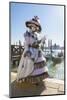 Colourful mask and costume of the Carnival of Venice, famous festival worldwide, Venice, Veneto, It-Roberto Moiola-Mounted Photographic Print