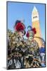 Colourful masks and costumes of the Carnival of Venice, famous festival worldwide, Venice, Veneto, -Roberto Moiola-Mounted Photographic Print