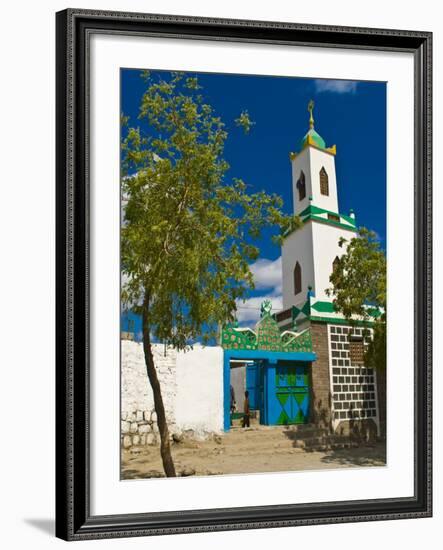 Colourful Mosque in a Little Village in the Republic of Djibouti, Africa-null-Framed Photographic Print