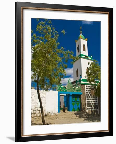 Colourful Mosque in a Little Village in the Republic of Djibouti, Africa-null-Framed Photographic Print