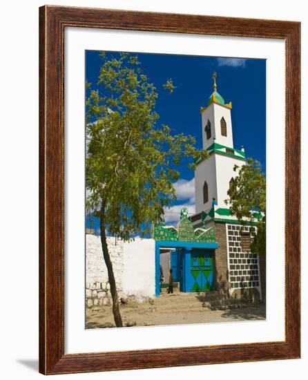 Colourful Mosque in a Little Village in the Republic of Djibouti, Africa-null-Framed Photographic Print