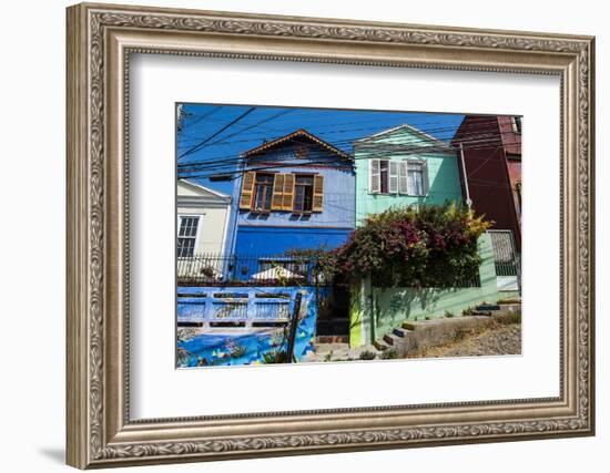 Colourful Old Houses in the Historic Quarter-Michael Runkel-Framed Photographic Print