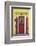 Colourful, Ornate Traditional Doorway and Striped Mooring Posts in the Town of Burano, Venice-Cahir Davitt-Framed Photographic Print