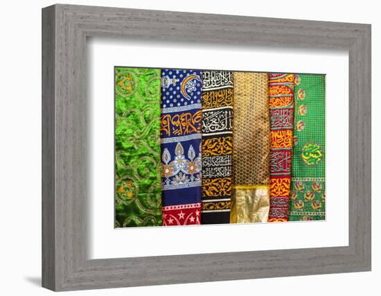 Colourful pashmina scarves, New Delhi, India, Asia-Matthew Williams-Ellis-Framed Photographic Print