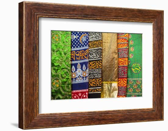 Colourful pashmina scarves, New Delhi, India, Asia-Matthew Williams-Ellis-Framed Photographic Print