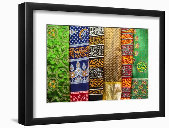 Colourful pashmina scarves, New Delhi, India, Asia-Matthew Williams-Ellis-Framed Photographic Print