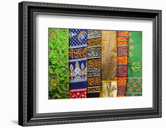 Colourful pashmina scarves, New Delhi, India, Asia-Matthew Williams-Ellis-Framed Photographic Print