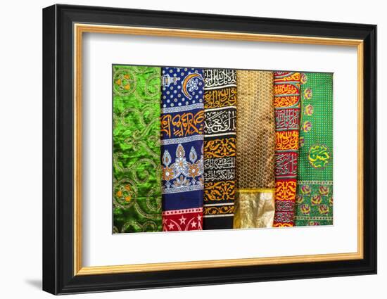 Colourful pashmina scarves, New Delhi, India, Asia-Matthew Williams-Ellis-Framed Photographic Print