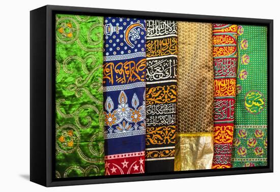 Colourful pashmina scarves, New Delhi, India, Asia-Matthew Williams-Ellis-Framed Premier Image Canvas