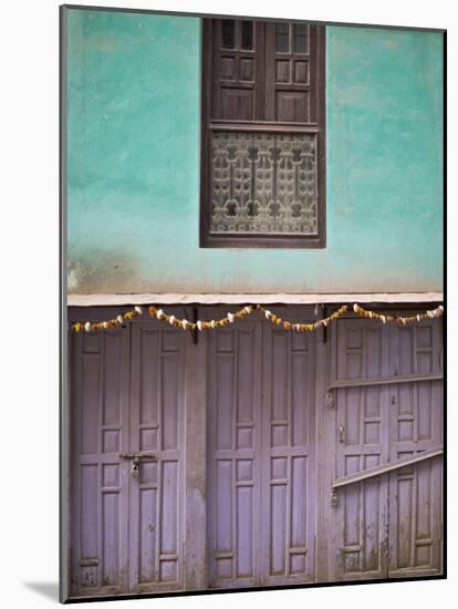 Colourful Shop Fronts Early Morning, Street Scene, Patan, Kathmandu, Nepal.-Don Smith-Mounted Photographic Print