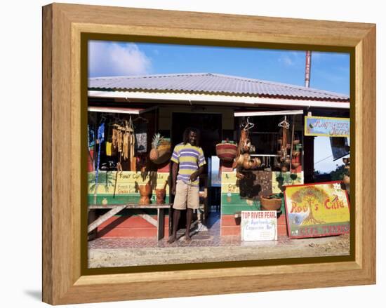 Colourful Souvenir Shop, Speyside, Tobago, West Indies, Caribbean, Central America-Yadid Levy-Framed Premier Image Canvas