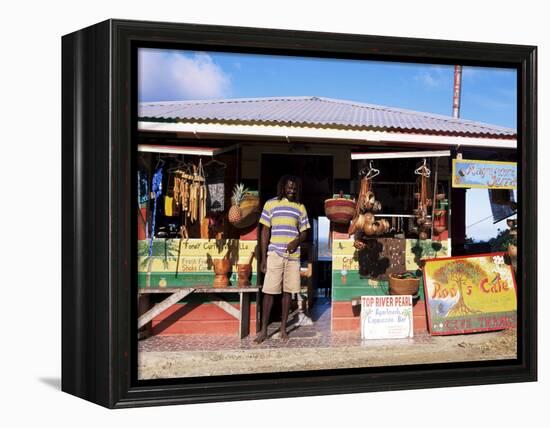 Colourful Souvenir Shop, Speyside, Tobago, West Indies, Caribbean, Central America-Yadid Levy-Framed Premier Image Canvas