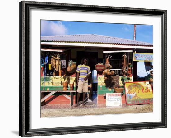 Colourful Souvenir Shop, Speyside, Tobago, West Indies, Caribbean, Central America-Yadid Levy-Framed Photographic Print