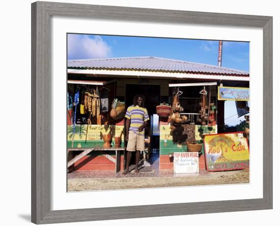 Colourful Souvenir Shop, Speyside, Tobago, West Indies, Caribbean, Central America-Yadid Levy-Framed Photographic Print