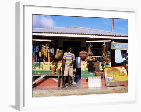 Colourful Souvenir Shop, Speyside, Tobago, West Indies, Caribbean, Central America-Yadid Levy-Framed Photographic Print