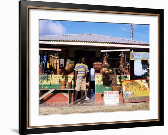 Colourful Souvenir Shop, Speyside, Tobago, West Indies, Caribbean, Central America-Yadid Levy-Framed Photographic Print