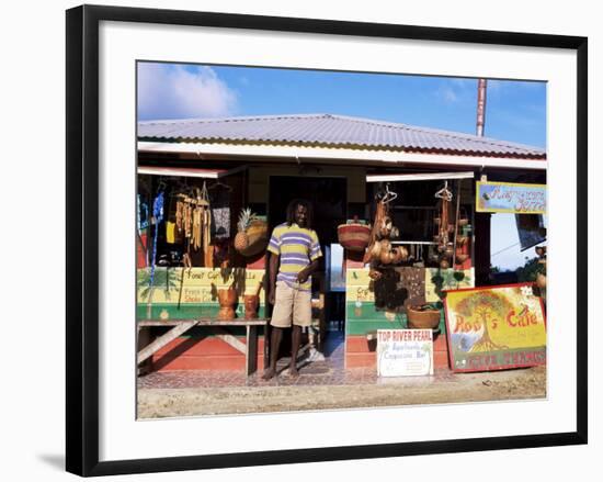 Colourful Souvenir Shop, Speyside, Tobago, West Indies, Caribbean, Central America-Yadid Levy-Framed Photographic Print