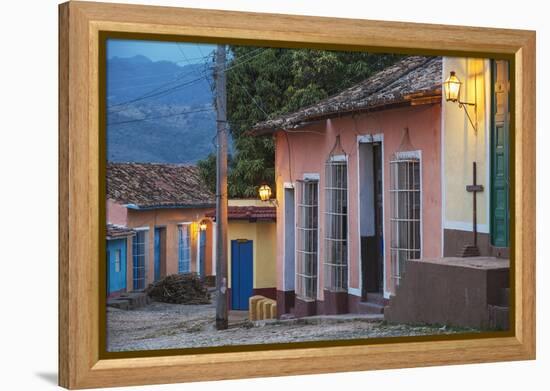 Colourful Street in Historical Center-Jane Sweeney-Framed Premier Image Canvas