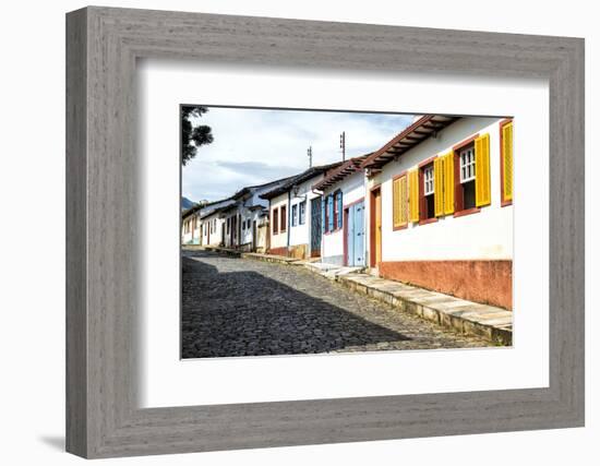 Colourful Streets, Mariana, Minas Gerais, Brazil, South America-Gabrielle and Michel Therin-Weise-Framed Photographic Print