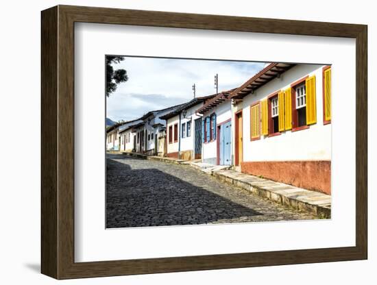 Colourful Streets, Mariana, Minas Gerais, Brazil, South America-Gabrielle and Michel Therin-Weise-Framed Photographic Print