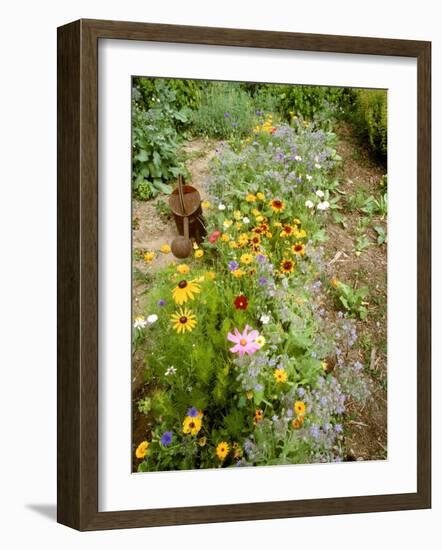Colourful Summer Flowers in Garden-Ottmar Diez-Framed Photographic Print