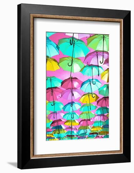 Colourful Umbrellas Collection - Pink Sky-Philippe Hugonnard-Framed Photographic Print
