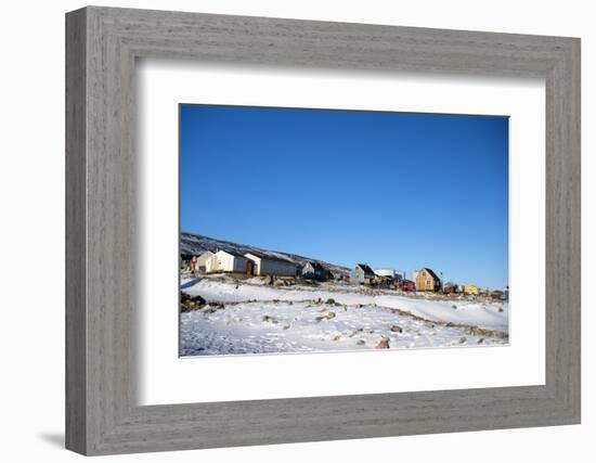 Colourful Wooden Houses in the Village of Qaanaaq-Louise Murray-Framed Photographic Print