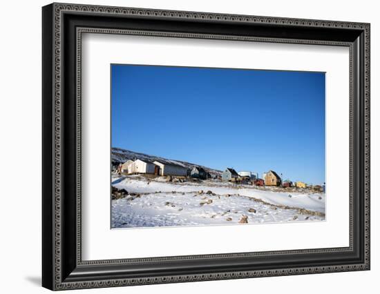 Colourful Wooden Houses in the Village of Qaanaaq-Louise Murray-Framed Photographic Print