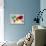 Colourful World Map-GraphINC-Framed Stretched Canvas displayed on a wall