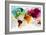 Colourful World Map-GraphINC-Framed Art Print