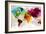 Colourful World Map-GraphINC-Framed Art Print