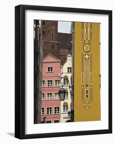 Colourfully Renewed Homes in Main Town, Gdansk, Pomerania, Poland, Europe-Ken Gillham-Framed Photographic Print