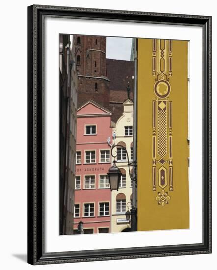 Colourfully Renewed Homes in Main Town, Gdansk, Pomerania, Poland, Europe-Ken Gillham-Framed Photographic Print