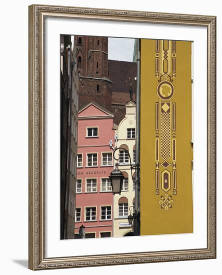 Colourfully Renewed Homes in Main Town, Gdansk, Pomerania, Poland, Europe-Ken Gillham-Framed Photographic Print