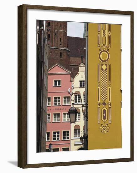 Colourfully Renewed Homes in Main Town, Gdansk, Pomerania, Poland, Europe-Ken Gillham-Framed Photographic Print