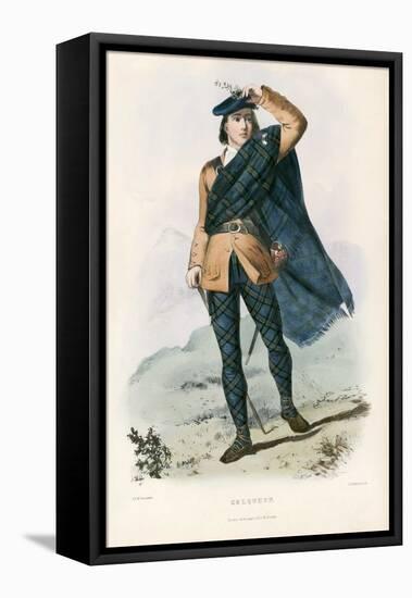 Colquhon , from the Clans of the Scottish Highlands, Pub.1845 (Colour Litho)-Robert Ronald McIan-Framed Premier Image Canvas