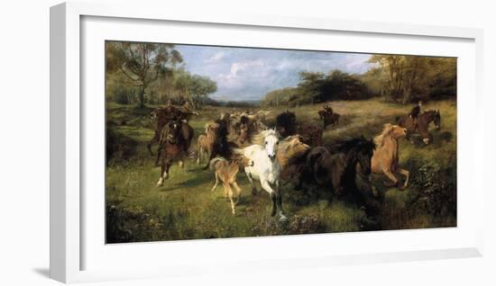 Colt Hunting in the New Forest-Lucy Kemp-Welch-Framed Giclee Print