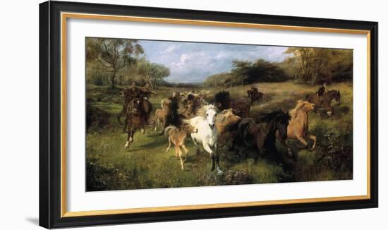 Colt Hunting in the New Forest-Lucy Kemp-Welch-Framed Giclee Print