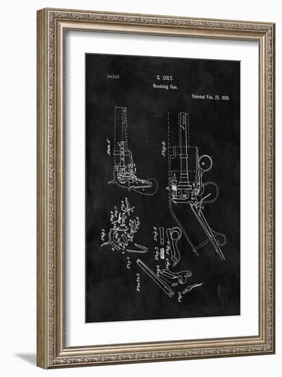 Colt-Revolving Gun, 1836-Black-Dan Sproul-Framed Art Print