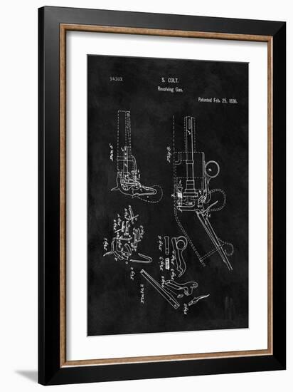 Colt-Revolving Gun, 1836-Black-Dan Sproul-Framed Art Print