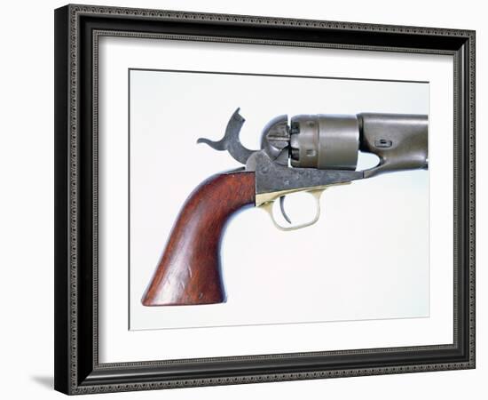 Colt's New Army Model of 1860 .44 Calibre Six-Shot Percussion Cap Revolver-American School-Framed Giclee Print