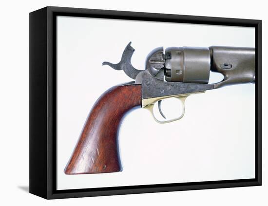 Colt's New Army Model of 1860 .44 Calibre Six-Shot Percussion Cap Revolver-American School-Framed Premier Image Canvas