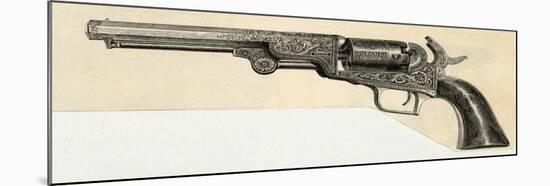 Colt's Revolving Pistol-null-Mounted Art Print