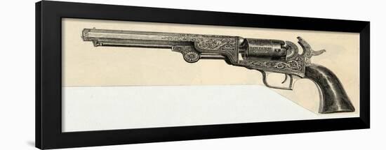 Colt's Revolving Pistol-null-Framed Art Print