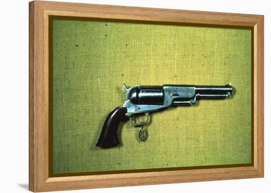 Colt 'Walker' Model .44 Calibre Revolver of 1847 (Wood and Metal)-American-Framed Premier Image Canvas