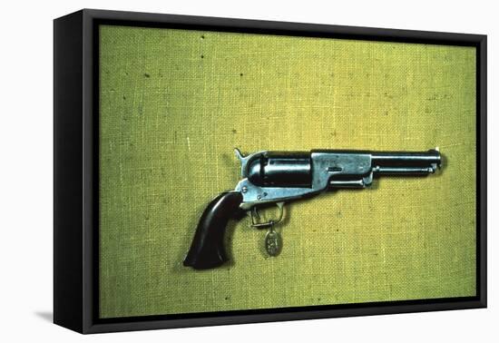 Colt 'Walker' Model .44 Calibre Revolver of 1847 (Wood and Metal)-American-Framed Premier Image Canvas