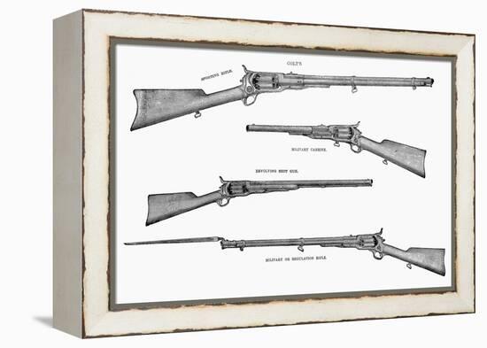 Colt Weapons, 1867-null-Framed Premier Image Canvas