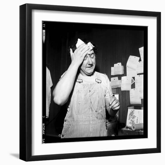 Coluche, 12 February 1975-Marcel Begoin-Framed Photographic Print